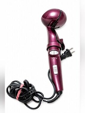 Conair Curl Secret Automatic Hair Curler Burgundy Auto Curling Iron Ceramic